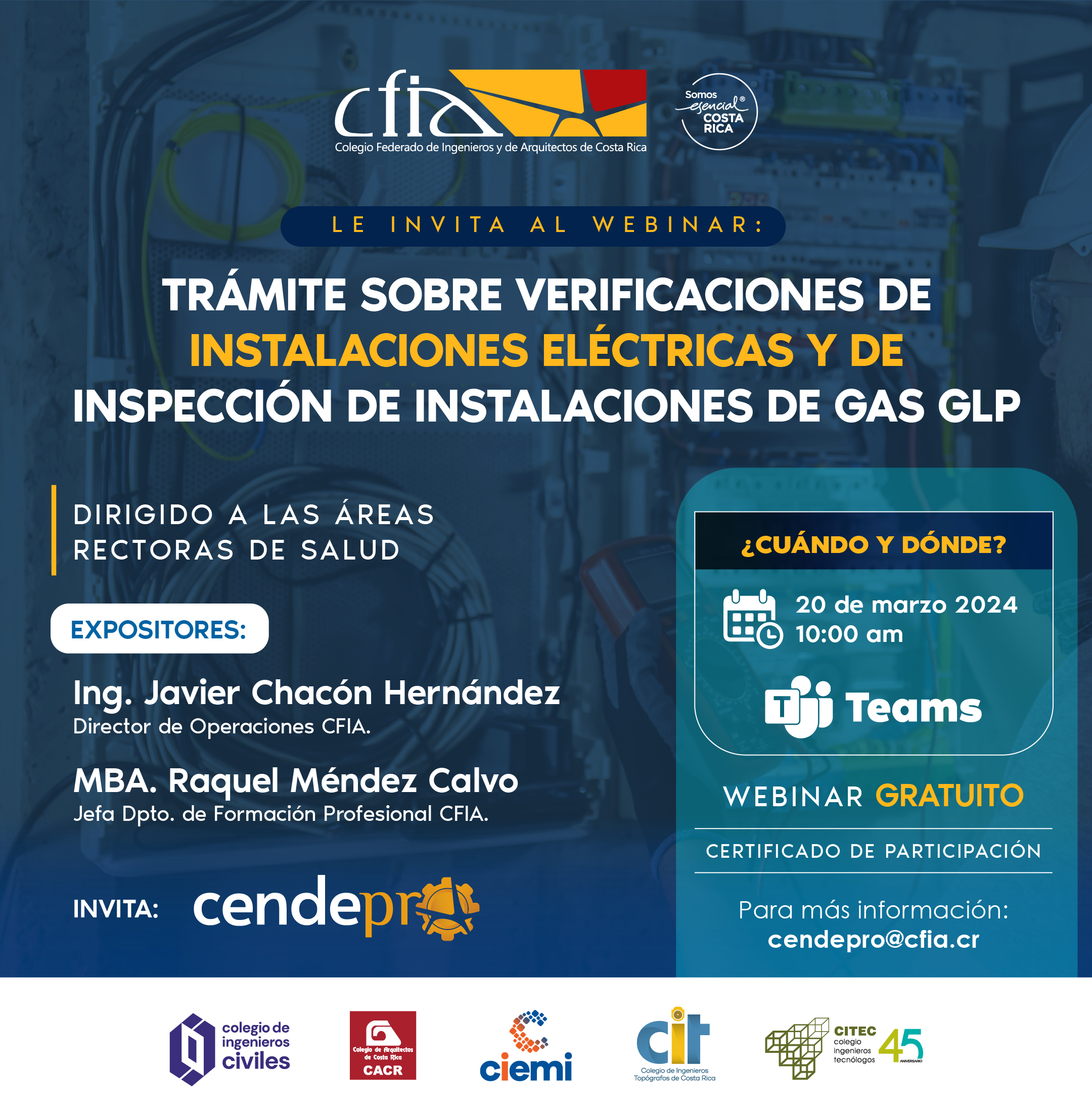 Trámite sobre verificaciones de instalaciones eléctricas y de inspección de instalaciones de Gas GLP